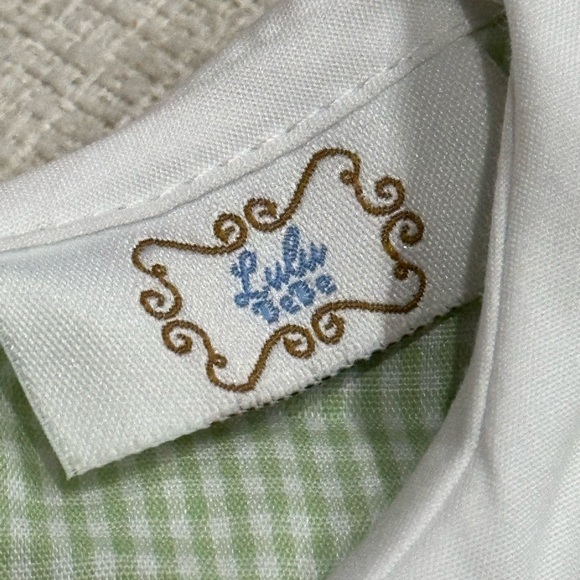 Smocked Green and White Bubble with Pumpkins. - Picture 4 of 5